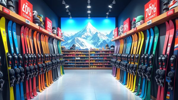 Déstockage ski : jusqu'à 70% de réduction sur de grandes marques